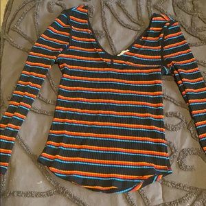 Over the shoulder 80s style top